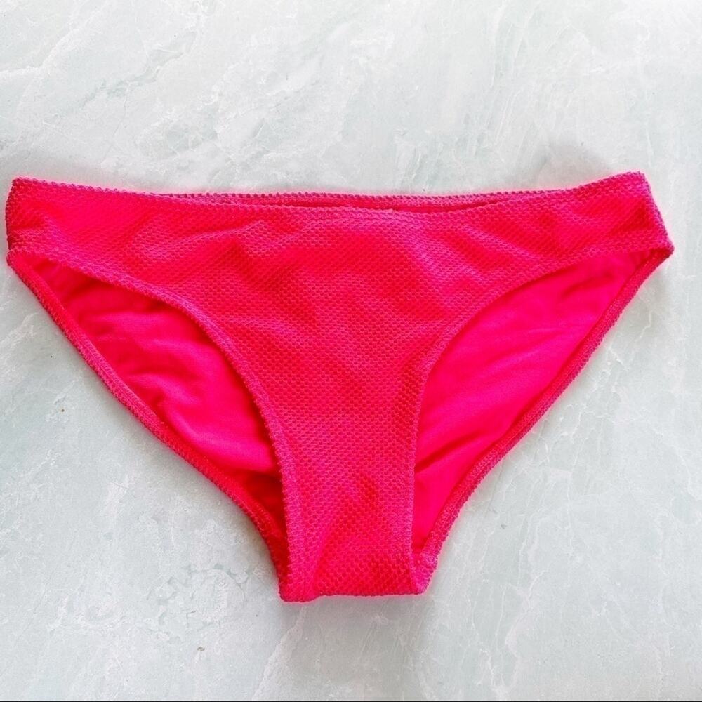 NOBO textured bright pink bikini bottom sz M